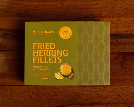 Herring in olive oil with lemon