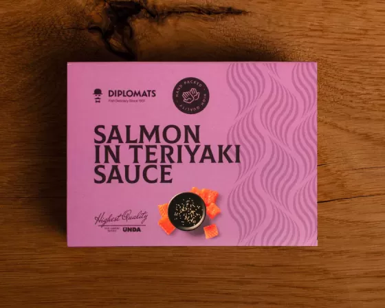 Salmon in teriyaki sauce